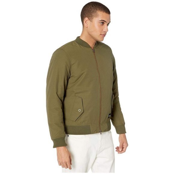 Hurley Bommer Men's Full Zip Bomber Jacket Coach - Green - Picture 4 of 6